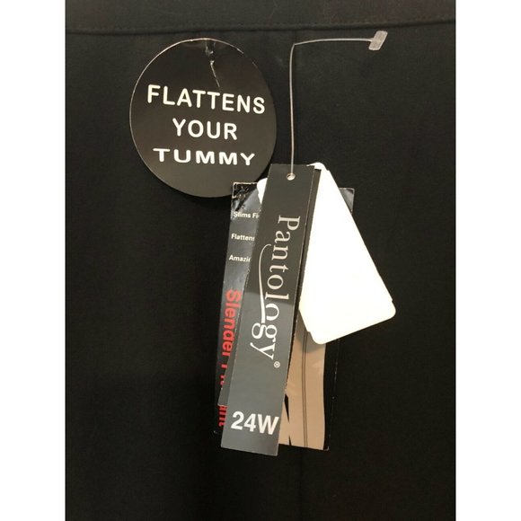 NWT - PANTOLOGY BLACK PANTS SLACKS - SIZE 24W - Picture 2 of 5